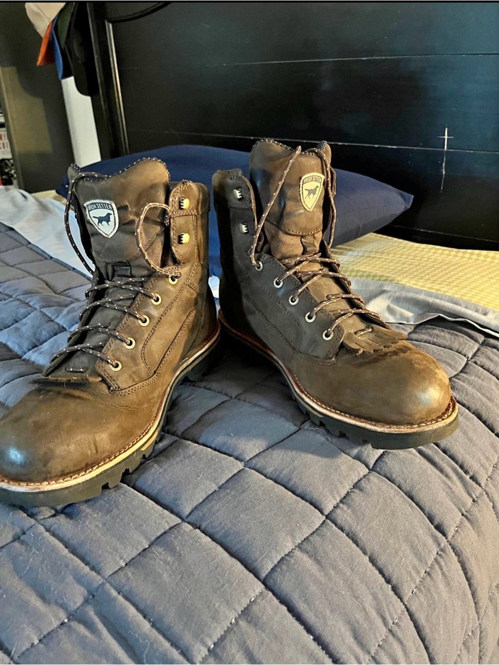 Irish Setter Brown Leather Lace-Up Work Boots
